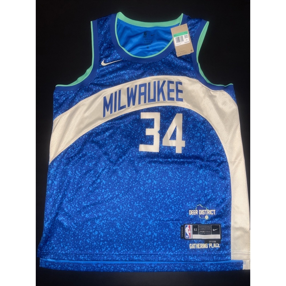Men's Nike  NBA Swingman Jersey Milwaukee Bucks Giannis Antetokoounmpo Size Xl